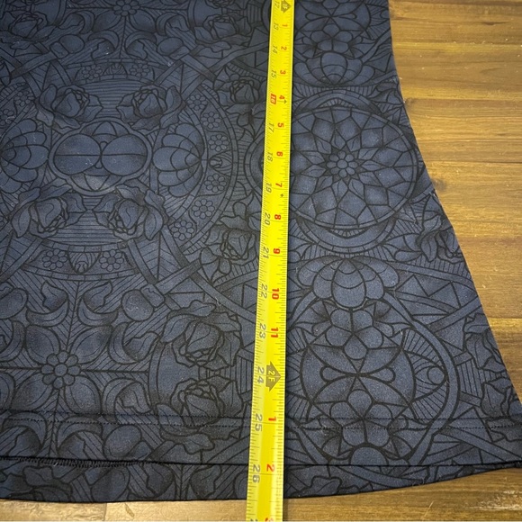 Lululemon Soulcycle Tank Top Limited Edition Blue Printed Logo Long Line Floral - Picture 4 of 4